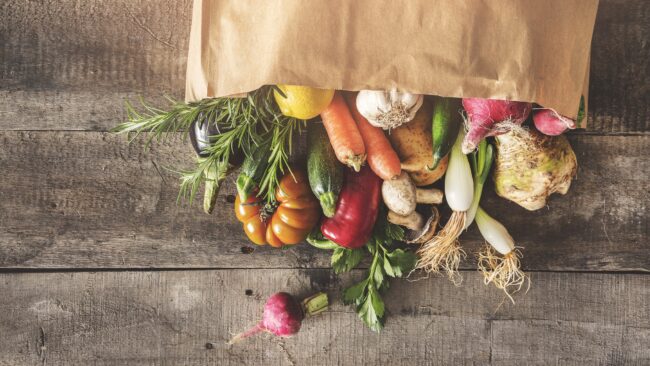 Fresh vegetables healthy food concept