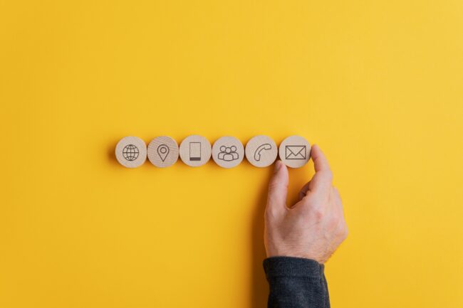 Customer service and support concept