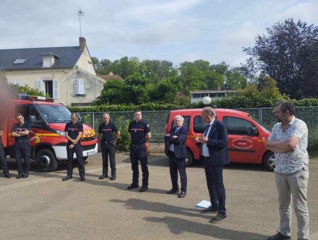 Suite inondations 19 et 20 juin – Visite Centre secours Clamecy 2