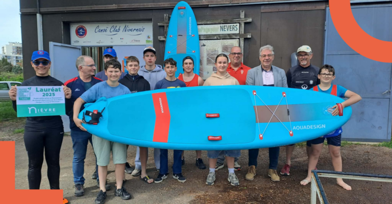 « À la découverte du paddle » : inauguration du nouveau matériel grâce au Budgetparticipatif nivernais#7