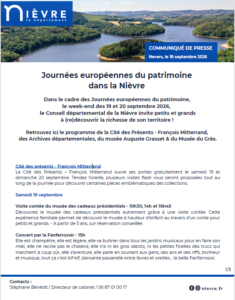 Journées européennes du patrimoine 2026